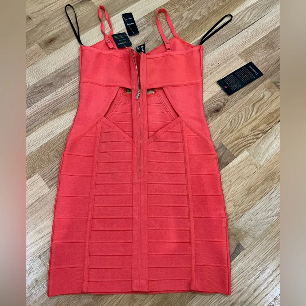 Bebe orange bandage dress NWT - Picture 2 of 3